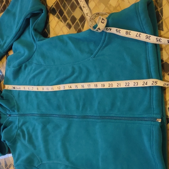 Z by Zella Hooded Polar Fleece Zip Front Jacket Size Large - Picture 10 of 11